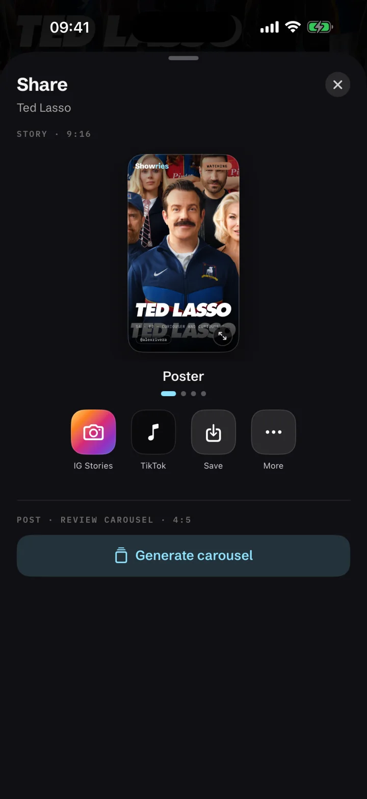 Story sharing editor